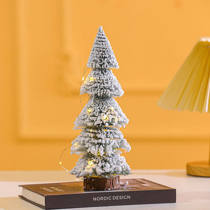 Mini-Weihnachtsbaum aus PVC, beschneit, verschiedene Größen