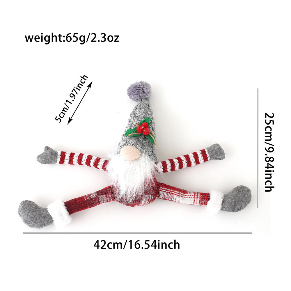 Weihnachtlicher Wichtel-Vorhanghalter aus Strick