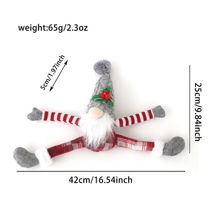 Weihnachtlicher Wichtel-Vorhanghalter aus Strick