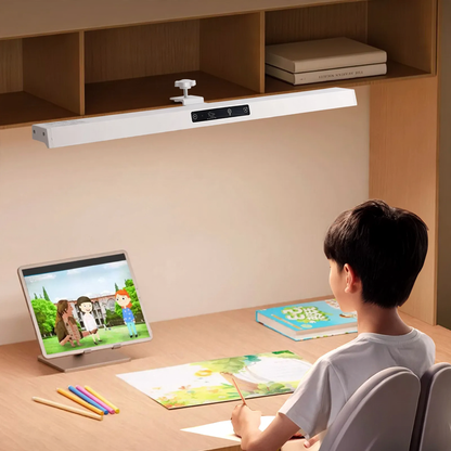 Klemmbare Schreibtischlampe mit Augenschutz