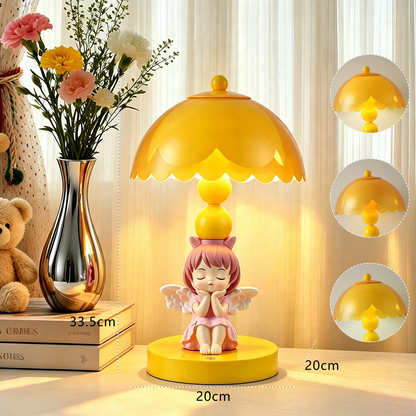 Engel-Tischlampe mit Farbwechsel