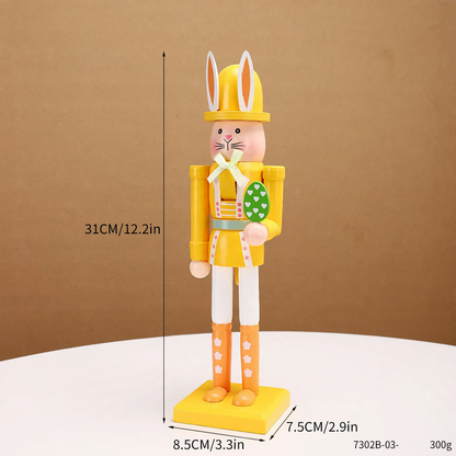 Dekorative Oster-Nussknacker-Figur aus Holz