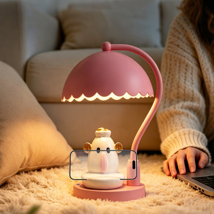 Elefanten-Tischlampe mit Wolken-Design, höhenverstellbar