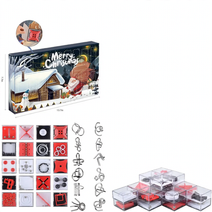 Weihnachts-Adventskalender mit 24 Anti-Stress-Spielzeugen