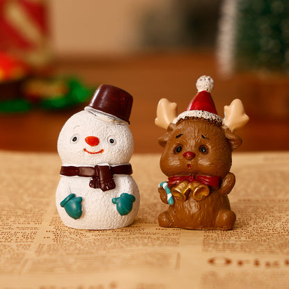 Dekorative Weihnachtsfiguren aus Kunstharz