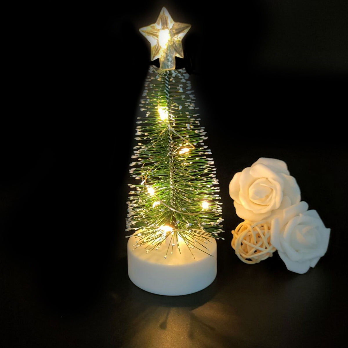 Mini-LED-Weihnachtsbaum-Tischdekoration