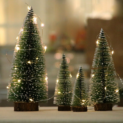 Mini-Weihnachtsbaum, Tischdekoration mit Schnee-Effekt
