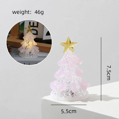 Handgeferti Glas-Weihnachtsbaum-Nachtleuchte