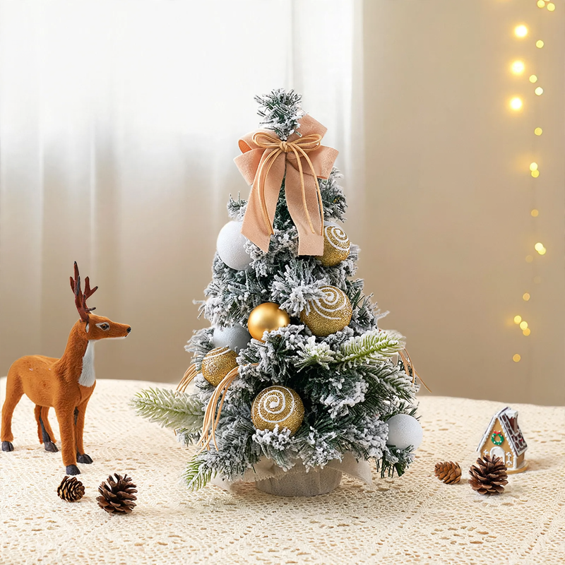 Mini-Weihnachtsbaum mit Schleifendekoration, PVC