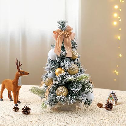 Mini-Weihnachtsbaum mit Schleifendekoration, PVC