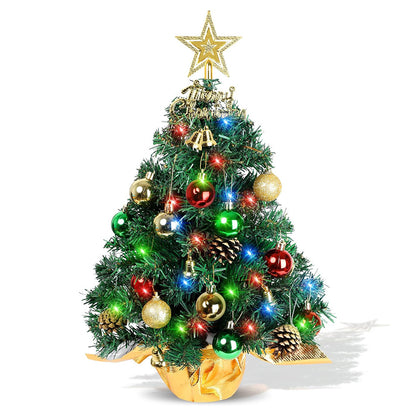 Mini-Weihnachtsbaum-Set, 60 cm, mit Tannenzapfen