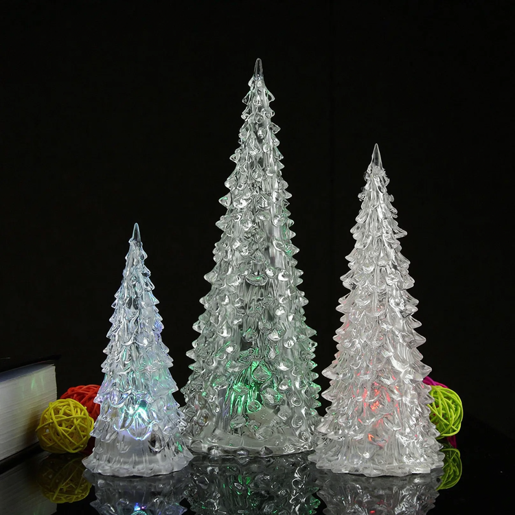 LED-Acryl-Weihnachtsbaum-Nachtlicht