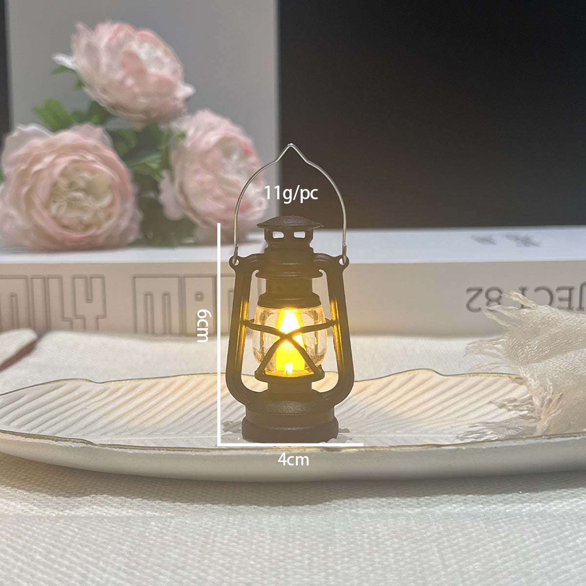 Dekorative LED-Laterne im Vintage-Stil
