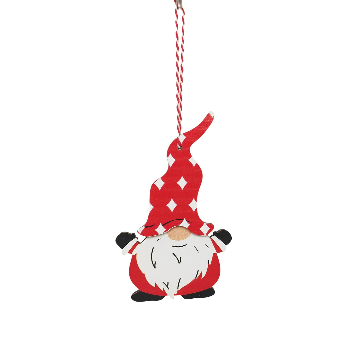 Holz-Weihnachtsanhänger Wichtel-Figuren