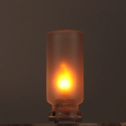 LED-Flammenlicht, USB-Anschluss, Glas und ABS