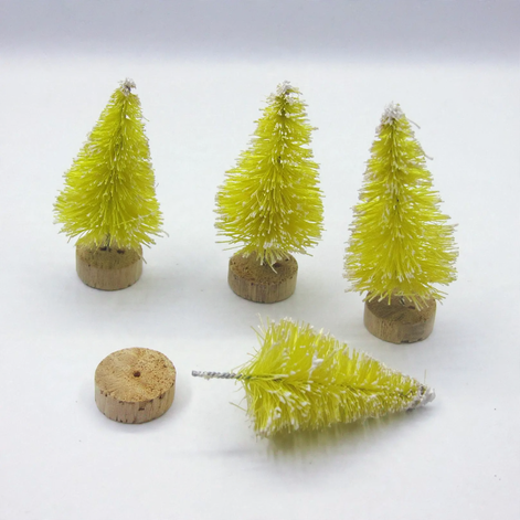 Mini-Weihnachtsbaum aus Sisal, verschiedene Farben und Größen