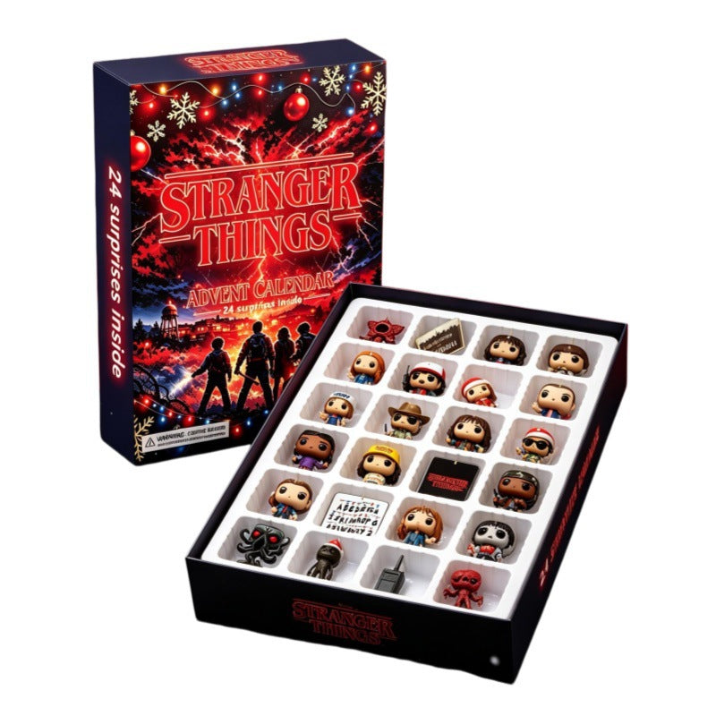 Weihnachts-Adventskalender mit Acryl-Anhängern