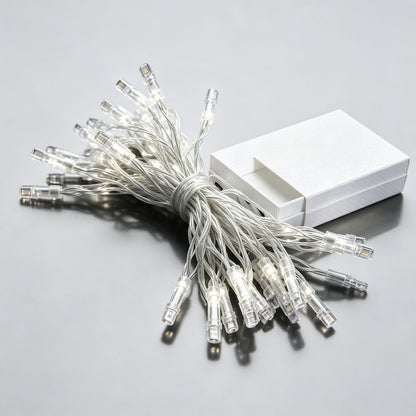 LED-Lichterkette mit Batteriebetrieb, transparent