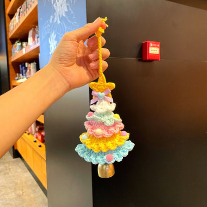Gehäkelter Mini-Weihnachtsbaum-Anhänger