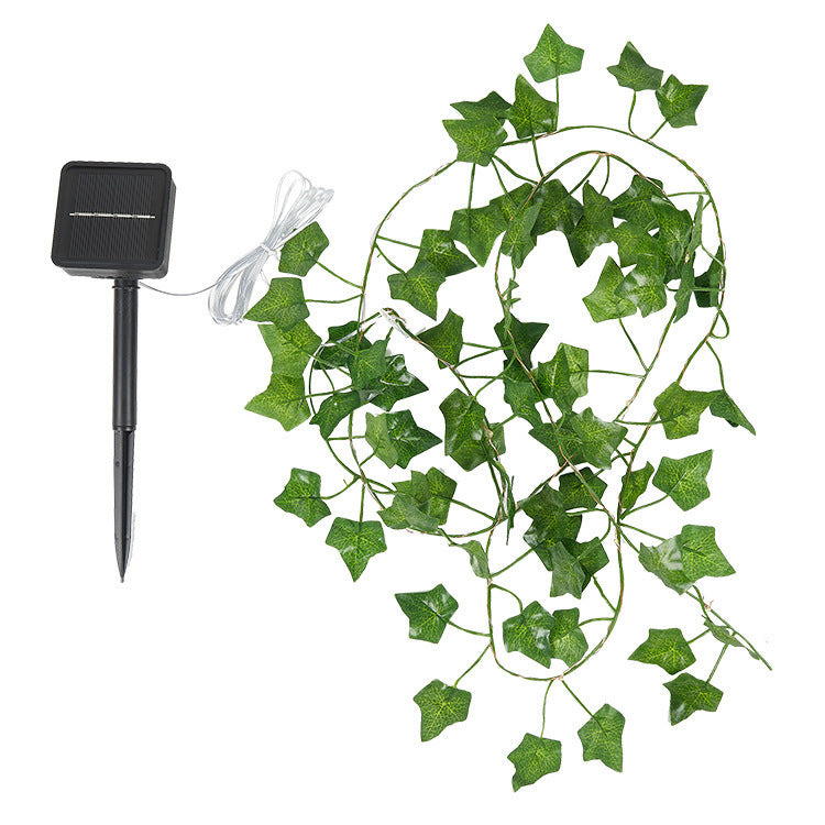LED-Lichterkette mit künstlichen Pflanzenranken
