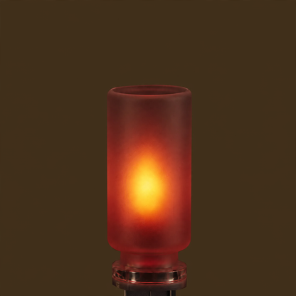 LED-Flammenlicht, USB-Anschluss, Glas und ABS