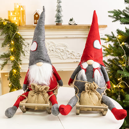 Weihnachts-Wichtel und Rentier-Figurenset