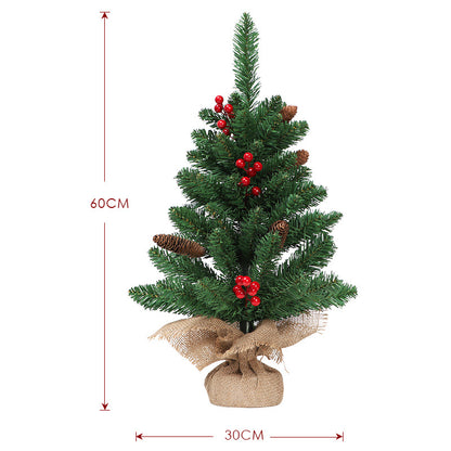 Mini-Weihnachtsbaum mit Tannenzapfen, 60 cm