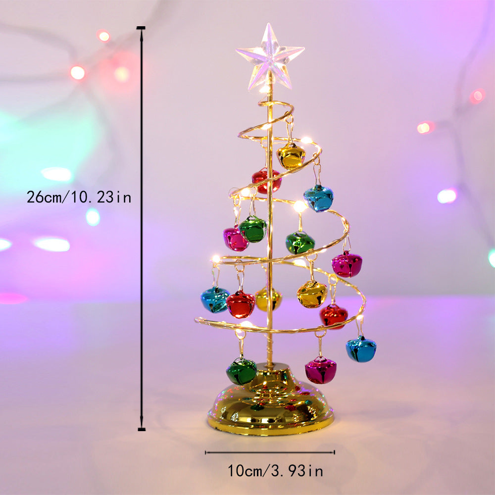 Dekorativer Weihnachtsbaum aus Metall mit LED-Licht