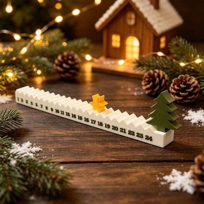 Weihnachts-Adventskalender aus PLA, Tischdekoration
