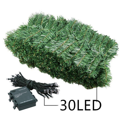 Weihnachtliche Girlande mit LED-Beleuchtung
