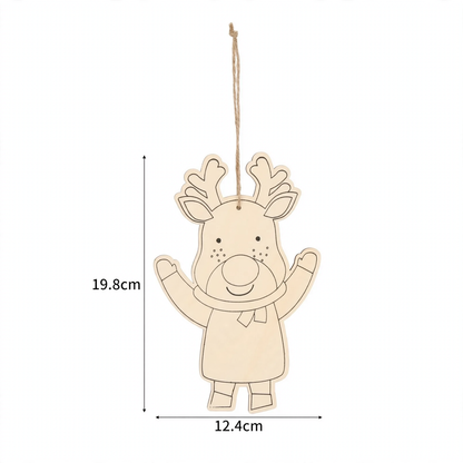 Hölzerner Wichtel-Anhänger für Weihnachtsbaum