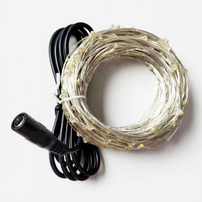 LED-Kupferdraht-Lichterkette, 10 m, USB
