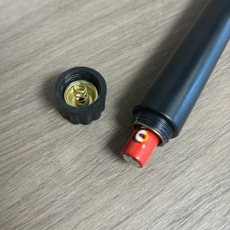 LED-Stabkerze, zylindrisch, schwarz