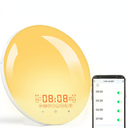 Smarter LED-Sonnenaufgangs-Wecker mit App-Steuerung