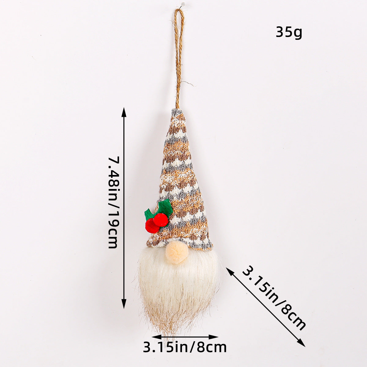 Leuchtende Weihnachts-Wichtelfigur mit Pailletten