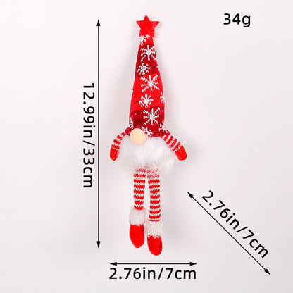 Leuchtende Weihnachts-Wichtelfigur mit Pailletten