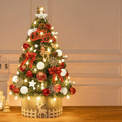 Mini-Weihnachtsbaum-Set, 60 cm, PVC, Tischdekoration