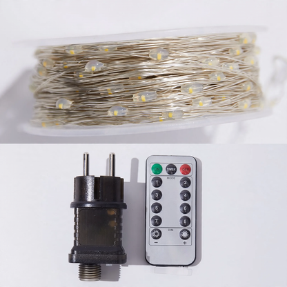 LED-Lichterkette für Weihnachtsbaum und Girlanden