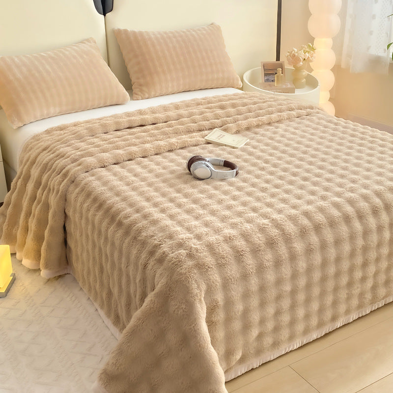 Weiches Bettlaken aus Milchfaser-Fleece, 180x200-220cm