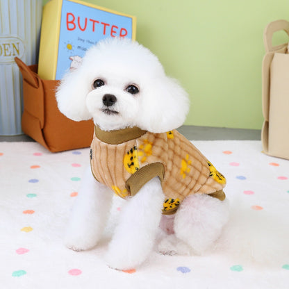 Fleece-Weste für Hunde mit nordischem Muster