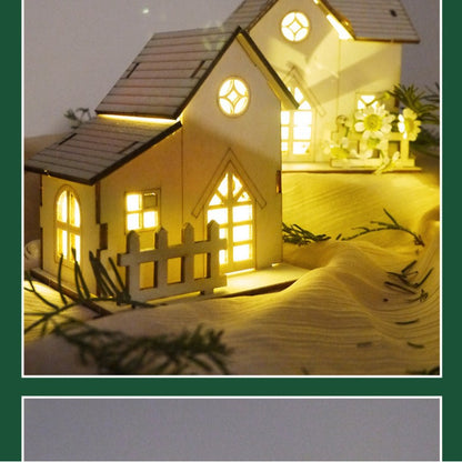 Dekorative DIY-Weihnachtsvilla mit Beleuchtung
