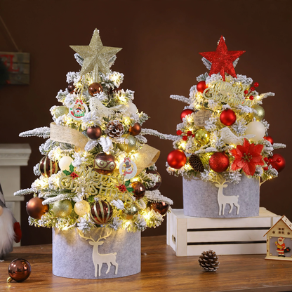 Mini-Weihnachtsbaum für den Tisch, 45-60 cm, beflockt
