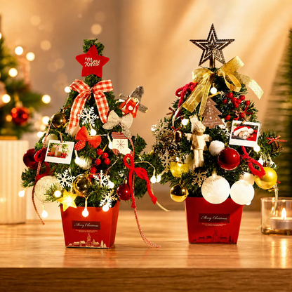 Dekorativer Tisch-Weihnachtsbaum mit Beleuchtung, 45 cm