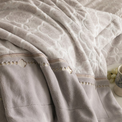 Winter-Bettwäsche-Set, Milchfaser-Fleece, verdickt, 4-teilig