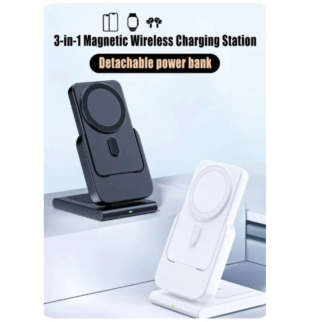 VIvolux | 3in1 Magnetisches Schnelllade Magsafe Powerbank Station