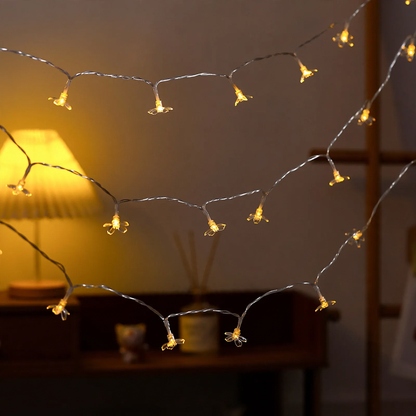 LED-Lichterkette mit Sternen- und Mondmotiven
