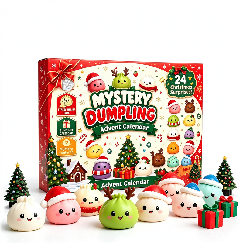 Weihnachts-Adventskalender mit 24 Anti-Stress-Spielzeugen