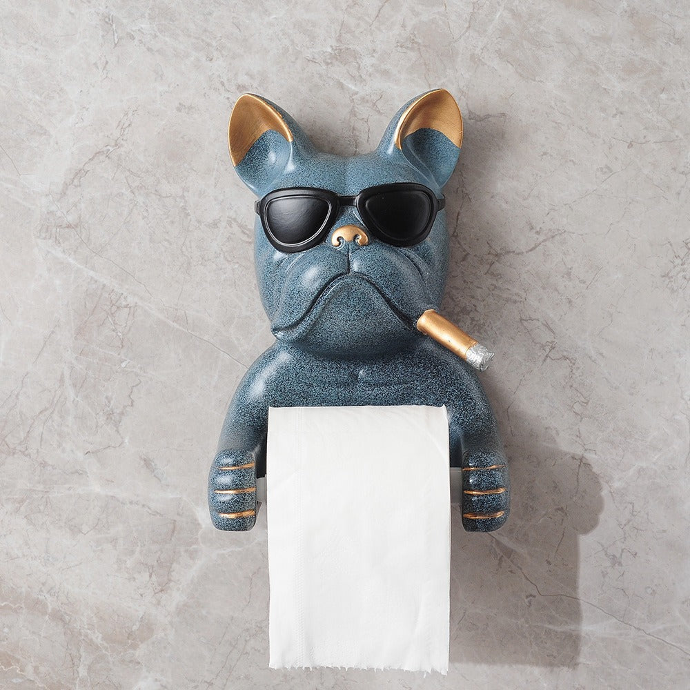 Wandmontierter Toilettenpapierhalter, Hundedesign