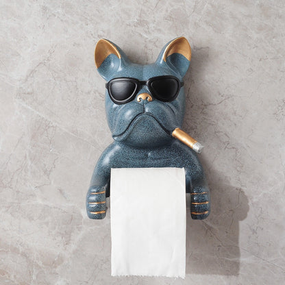 Wandmontierter Toilettenpapierhalter, Hundedesign