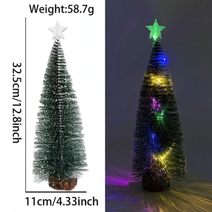 Beleuchteter Mini-Weihnachtsbaum mit Stern, verschiedene Größen